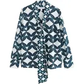 Next Blusa petróleo / menta / blanco