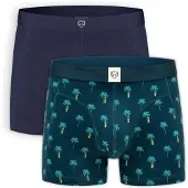 Adam Calzoncillo boxer azul noche / azul cian