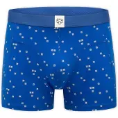 Adam Calzoncillo boxer 'Keyboard' azul / gris oscuro / blanco