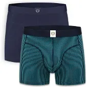 Adam Calzoncillo boxer navy / esmeralda / negro