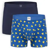 Adam Calzoncillo boxer 'Pineapple Juicy' azul / navy / marrón / amarillo