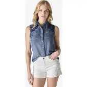 KOROSHI Blusa azul denim