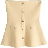 Next Top de punto amarillo claro