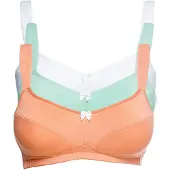 Bonprix Sujetador menta / naranja / blanco