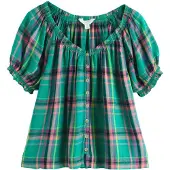 Next Blusa verde / lima / rosa