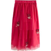 Rockett St George Falda oro / rojo / offwhite