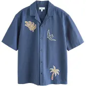 Next Camisa arena / navy / amarillo / blanco