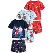 Next Pijama 'Spidey and Friends' navy / azul claro / rojo