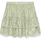 Vero Moda Falda 'VMBLISS' marrón oscuro / verde pastel