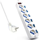 Ewent EW3932 Regleta 6 Tomas / 6 interruptor 1.5 m