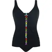 Sunflair Tankini azul claro / manzana / lila / negro