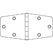 Talamex Bisagra 151x74.5x2 Mm