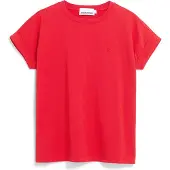 Armedangels - Women's Idaa Logo - Camiseta de manga corta size L, rojo