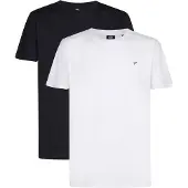 Petrol Industries Camiseta negro / blanco natural
