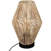 Atmosphera | Lámpara de noche - Aissa - 32 cm - Metal con papel - Elegante lámpara de noche para salón y dormitorio