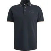 PME Legend Camiseta 'Polo shirt in piqué with artwork' azul oscuro
