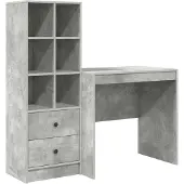 Syfax Escritorio Gris Concreto 125,5 x 50 x 127 cm 2 uds.
