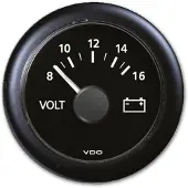 VDO Voltímetro De Línea Redonda 8-16v