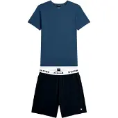 G-Star Pijama corto 'Slate' azul / negro