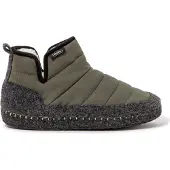 Nuvola Nuvola. Zapatillas de casa 'Boot New Wool' verde oscuro