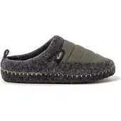 Nuvola Nuvola. Zapatillas de casa 'Zueco New Wool' verde oscuro