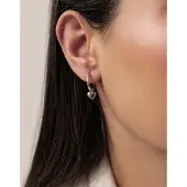 Hey Happiness Pendientes 'Heart Beat' plata