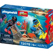 Playmobil Juego De Construcción Police Diver With Treasure