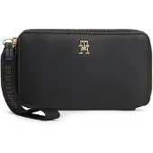 Tommy Hilfiger Cartera 'Signature Tape Wrist Strap' negro