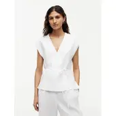 Tommy Hilfiger Chaleco para traje 'Blend Wrap Waistcoat' blanco