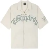 Ed Hardy Camisa ecru / gris claro / negro