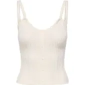 ONLY Top de punto 'ONLKia' blanco lana
