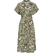 ONLY Vestido camisero 'ONLJakiri' oliva / blanco lana