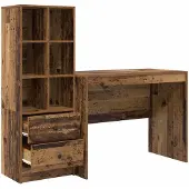 Syfax Escritorio Madera vieja 145.5 x 50 x 127 cm 2 uds.