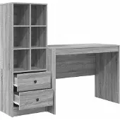Syfax Escritorio Gris Sonoma 145.5 x 50 x 127 cm 2 uds.