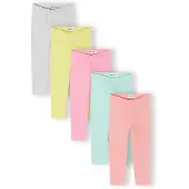 MINOTI Leggings limón / gris moteado / menta / coral / rosa