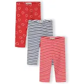 MINOTI Leggings rosa / rojo / negro / blanco