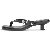 Tommy Hilfiger Sandalias de dedo 'Kitten Heel Toe Post' negro