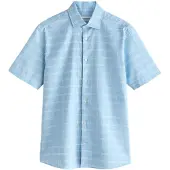 Next Camisa azul claro / blanco