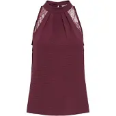 ONLY Blusa 'ONLMETTE' rojo vino