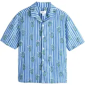 Next Camisa genciana / azul claro / verde / blanco