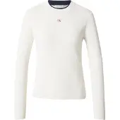 Calvin Klein Jersey 'Textured Long Sleeve' blanco