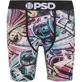 PSD Calzoncillo boxer 'Money Chalk' turquesa / lila claro / albaricique / negro