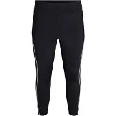 ACTIVE By Zizzi Pantalón deportivo 'Ananna' negro / blanco