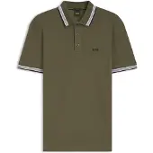 BOSS Camiseta 'Paddy' verde / negro / blanco
