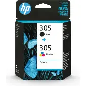 HP 305 Combo de Cartucho de Tinta Negro/Color