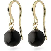 Pilgrim Pendientes 'Goldie' oro / negro