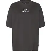 New Balance Camiseta talla grande 'Trackside' negro / blanco