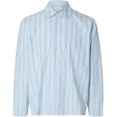 Selected Camisa 'SLHMurray' navy / azul claro / blanco