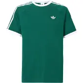 Adidas Originals Camiseta '3-Stripes' verde oscuro / blanco