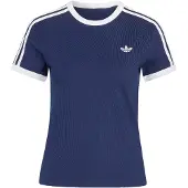 Adidas Originals adidasCAMISETA ENTALLADA 3 STRIPES L Night Indigo / White Mujer